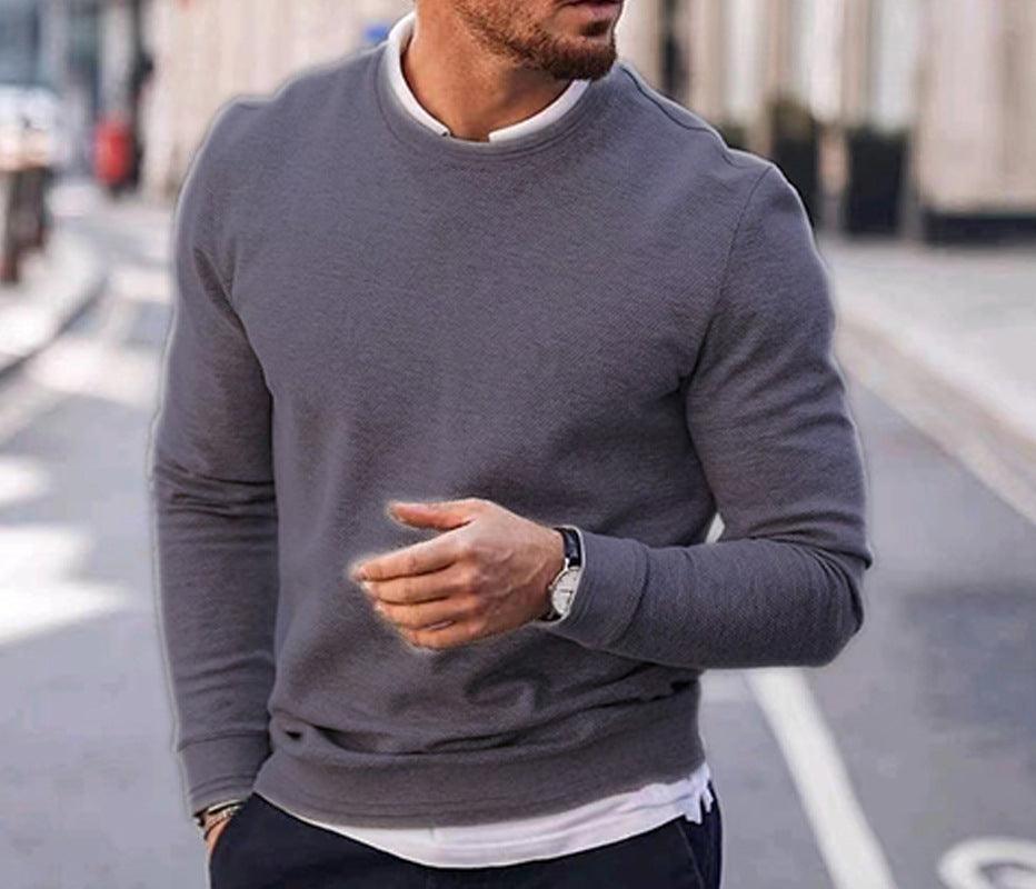 Pullover Men's Long Sleeved Sweater - WOMONA.COM