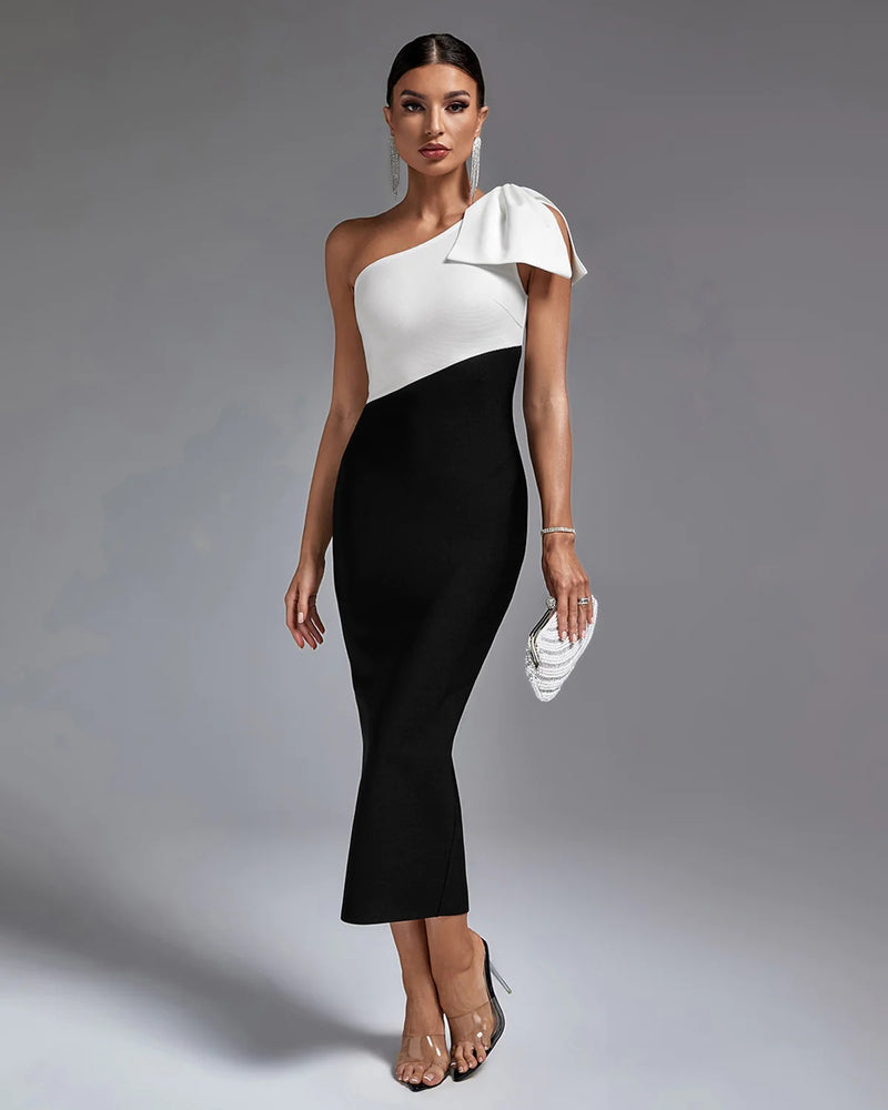 Casual Long Bandage One-piece Dress - WOMONA.COM