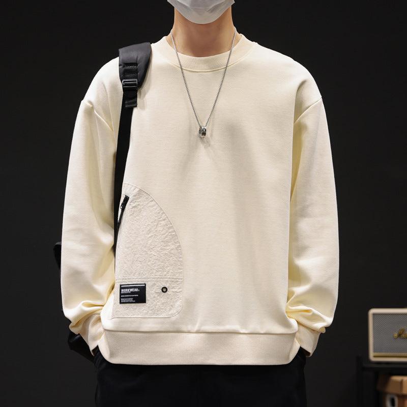 Round Neck Print Long Sleeves T-shirt Loose - WOMONA.COM