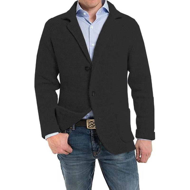 Men's Casual Knitted Cardigan Sweater - WOMONA.COM