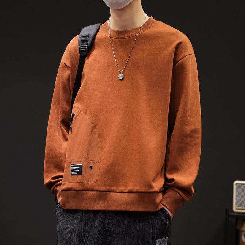 Round Neck Print Long Sleeves T-shirt Loose - WOMONA.COM