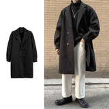 Loose And Thickened Long Coat - WOMONA.COM