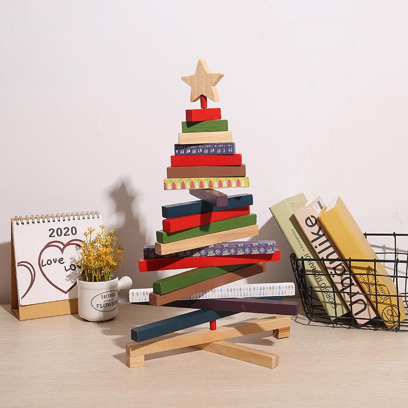 Christmas Building Blocks Decorations Desktop - WOMONA.COM