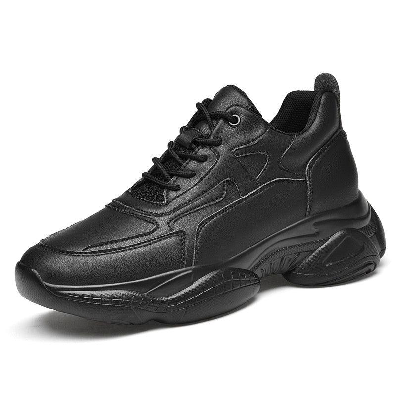 Invisibly Heightened Shoes 10CM White Shoes Heightened Sneakers - WOMONA.COM