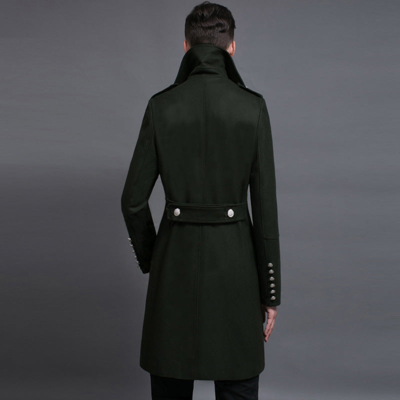 Double-row Retro Woolen Coat Man - WOMONA.COM