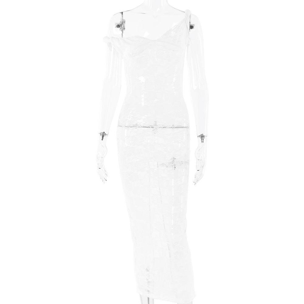 Women's Lace Camisole See Through Dress - WOMONA.COM