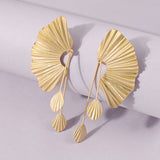 Scallop Leaf Earrings - WOMONA.COM