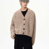 Back Coconut Design Cardigan Short Sweater