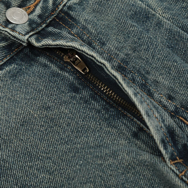 Distressed Washed Loose Jeans For Men - WOMONA.COM