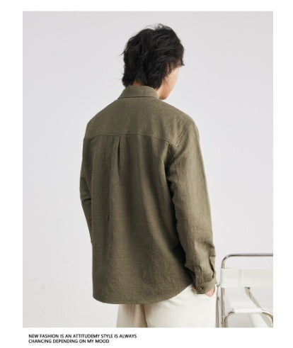 Men's Long Sleeve Shirt Coat