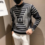 Striped Sweater For Men Spring And Autumn - WOMONA.COM