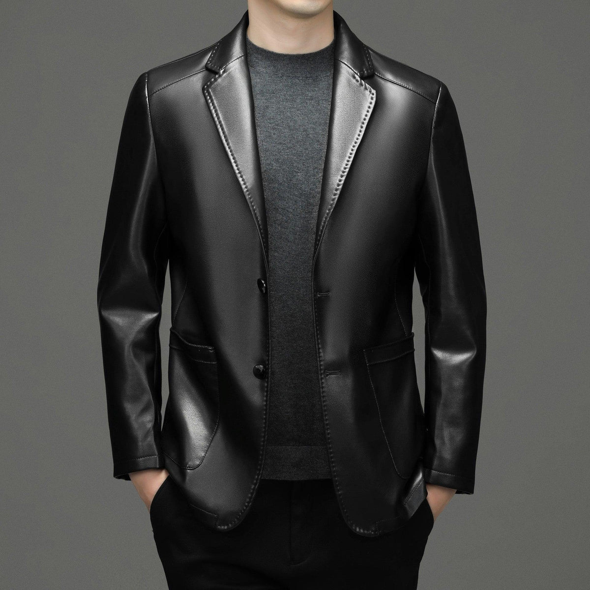 Autumn And Winter Leather Jacket - WOMONA.COM