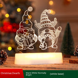 Christmas Decoration 3D Lamp Acrylic LED Night - WOMONA.COM