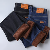 Thickened Plush Jeans Keep Men Warm In Winter - WOMONA.COM