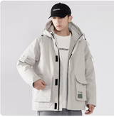 Cloth Embroidered Tooling Down Jacket - WOMONA.COM