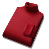 Single-layer Fleece-lined Knitted Bottoming Shirt - WOMONA.COM