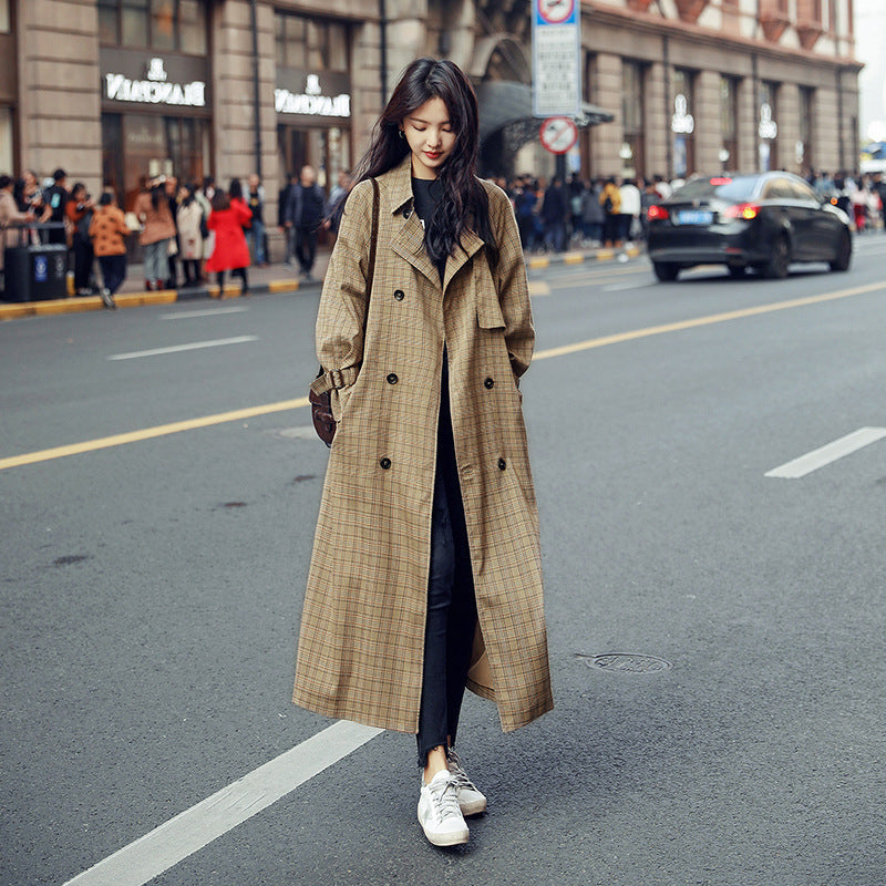 The Knee Temperament Loose And Thin Long Coat Women