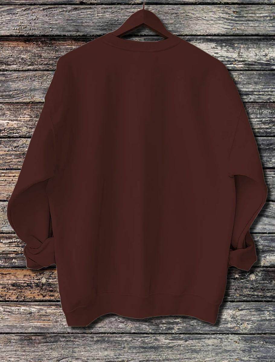 Men's Solid Color Light Plate Long Sleeved Sweatshirt - WOMONA.COM