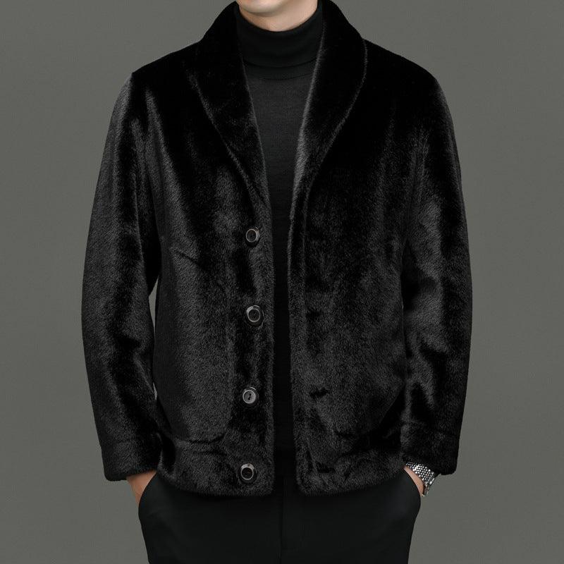 Padded Coat Fur Integrated Double-sided Top