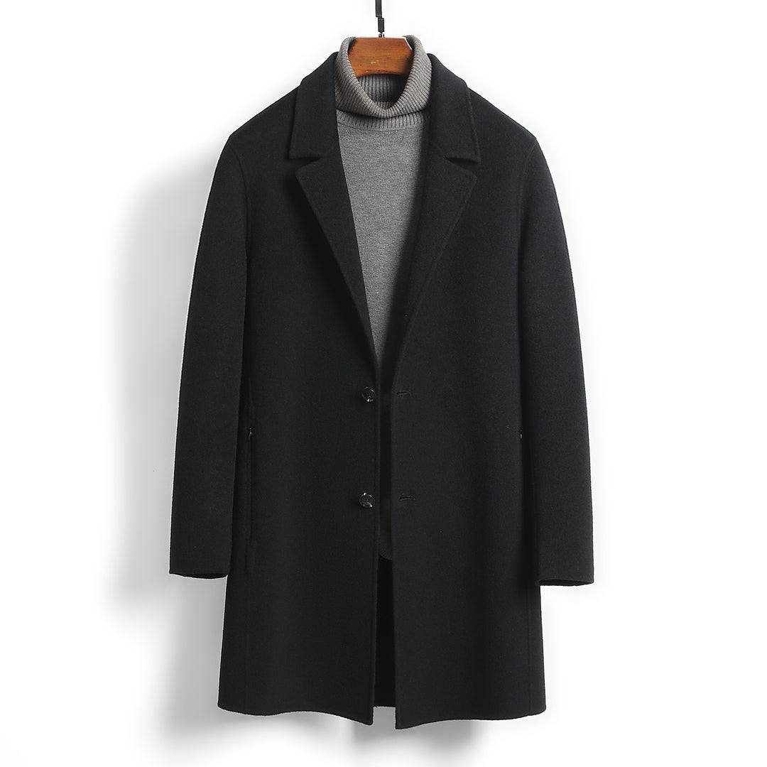 Men's Slim Mid-Length Overcoat