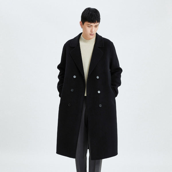 The Knee Reversible Cashmere Coat Men - WOMONA.COM