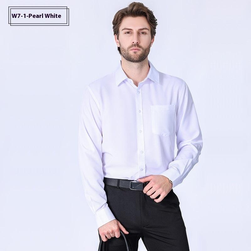 Business Professional Non-ironing Stretch Shirt - WOMONA.COM