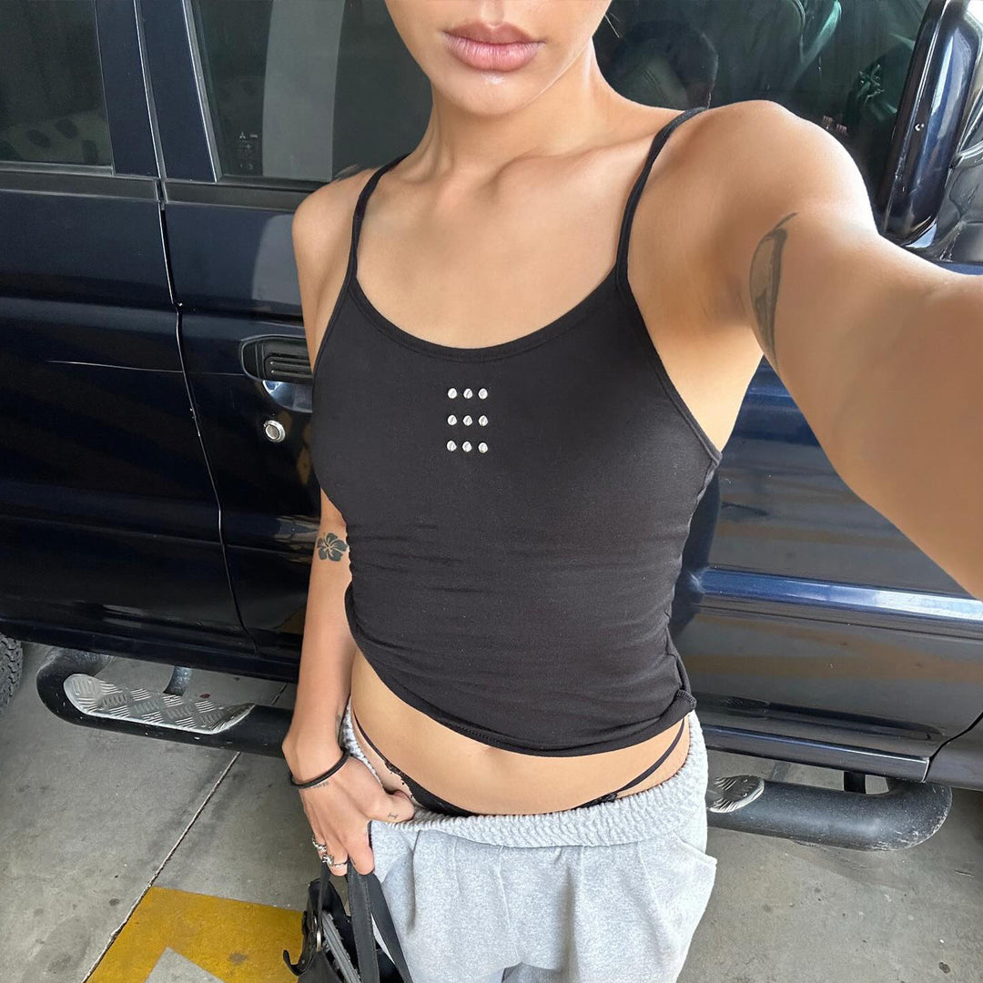 Women's Off-Shoulder Cropped Camisole Top