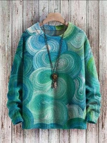 Wool-like Knitted Color Dopamine Sweater