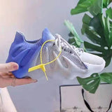 Round Toe Lace Up Breathable Sneakers - WOMONA.COM