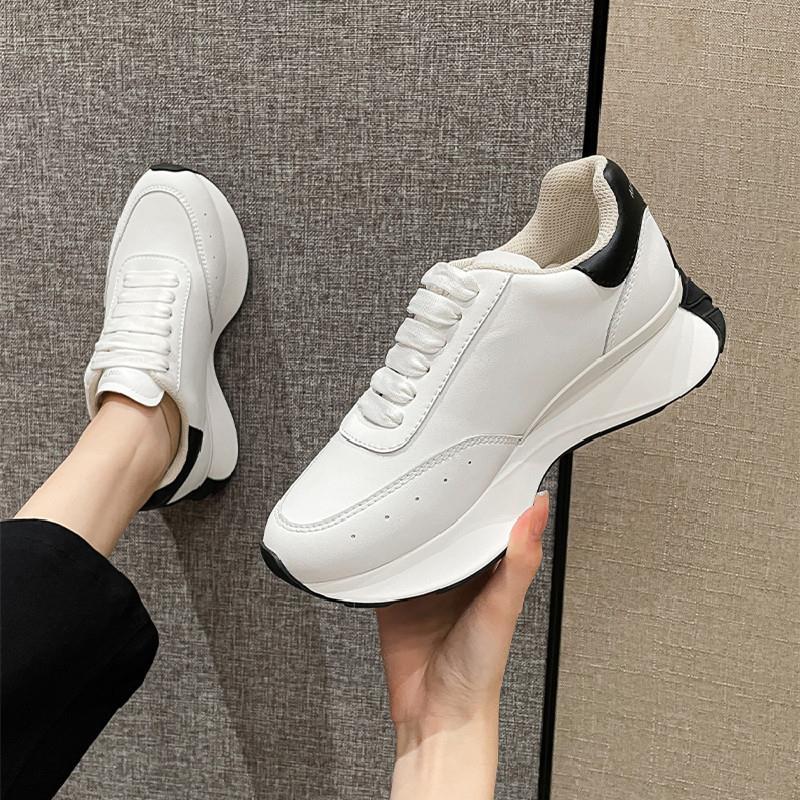 Leather Sports Casual Shoes - WOMONA.COM