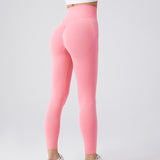 Seamless Leggings Yoga Pants Tummy Control Workout Running Yoga - WOMONA.COM