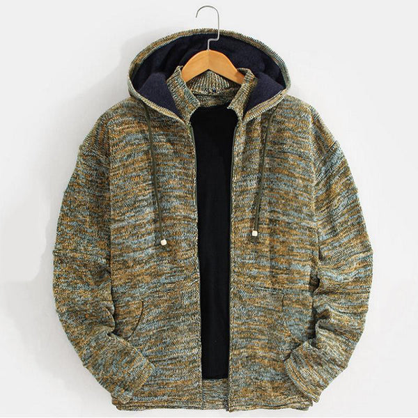 Men's Zipper Cardigan Sweater Coat - WOMONA.COM