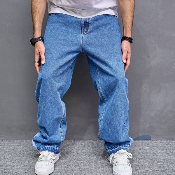 Vintage Casual Jeans Men American Style Trend - WOMONA.COM