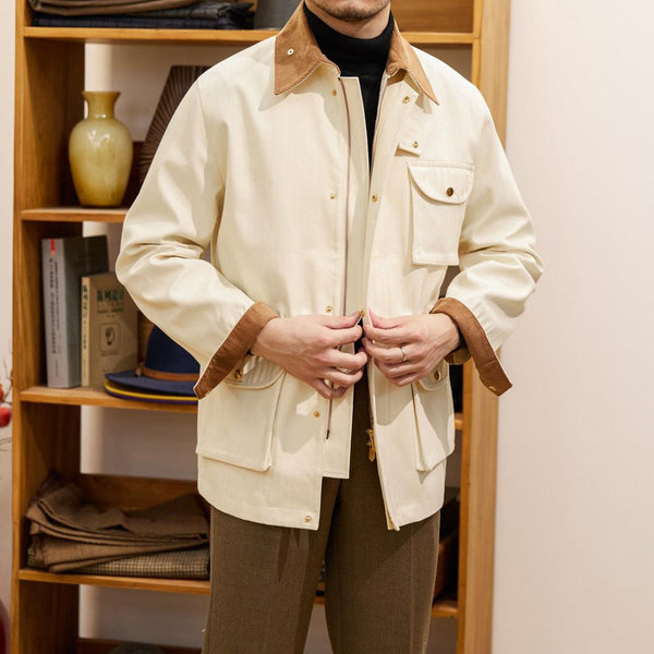 Dicker Trenchcoat im Retro-Stil von Kaji