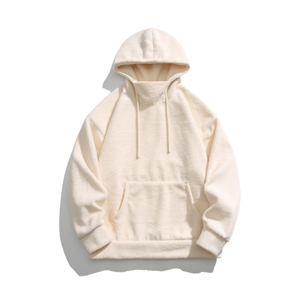 Mountaineering Velvet Half-high Collar Heavy Hooded Sweater - WOMONA.COM