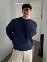 Round Neck Sweater Base And Inner Layer Knit Shirt - WOMONA.COM