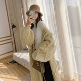 Milk Tea Color Thick Pin Sweater Cardigan - WOMONA.COM