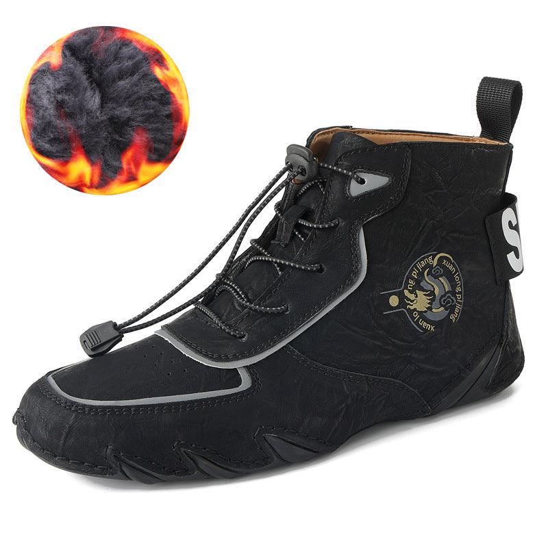 Plus Size Men's High-top Dr Martens Boots - WOMONA.COM