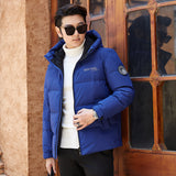 Men's New White Duck Hooded Down Jacket - WOMONA.COM