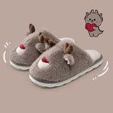 Cartoon Cotton Slippers Inner Velvet