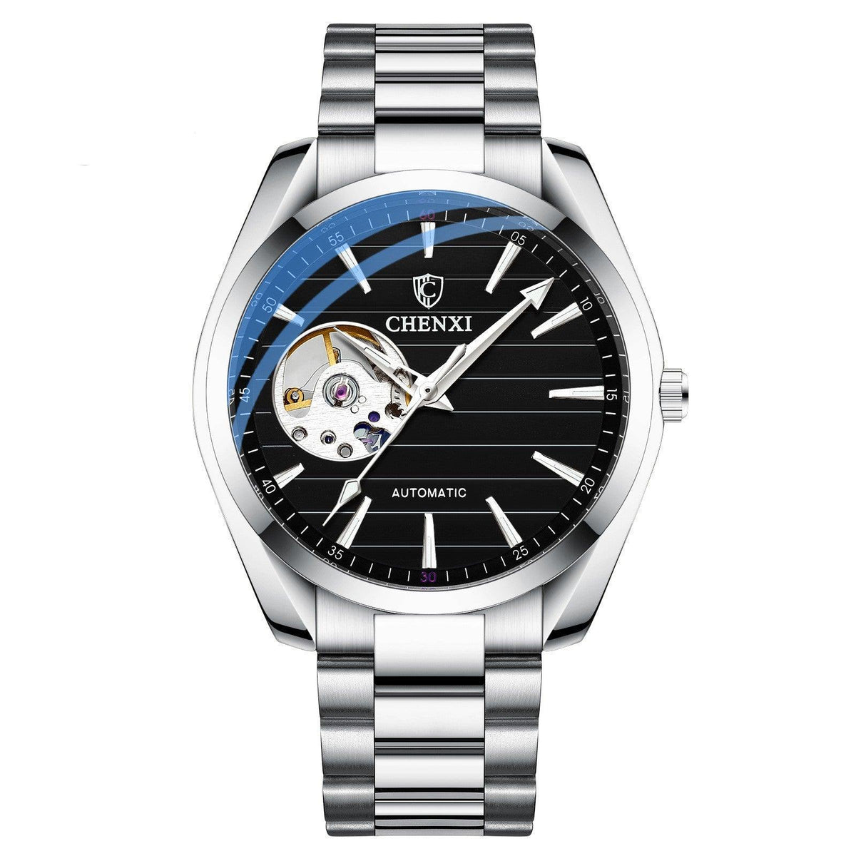 Men's Automatic Hollow Mechanical Watch - WOMONA.COM