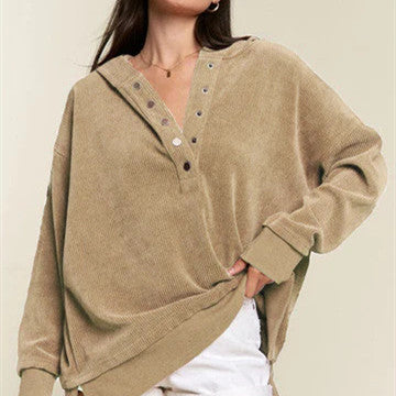 Pullover Leisure Hooded Corduroy Temperament Commute Sweater