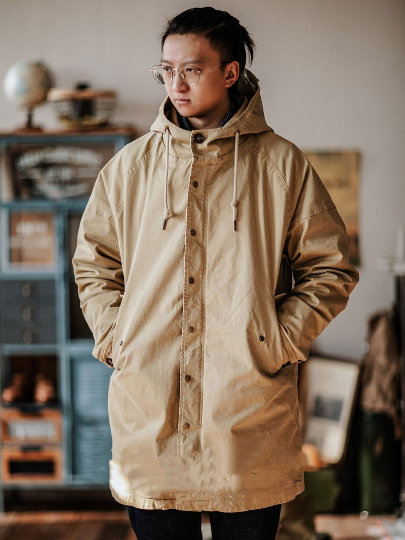 American Retro – Parka mit Kapuze und Fischschwanz-Muster