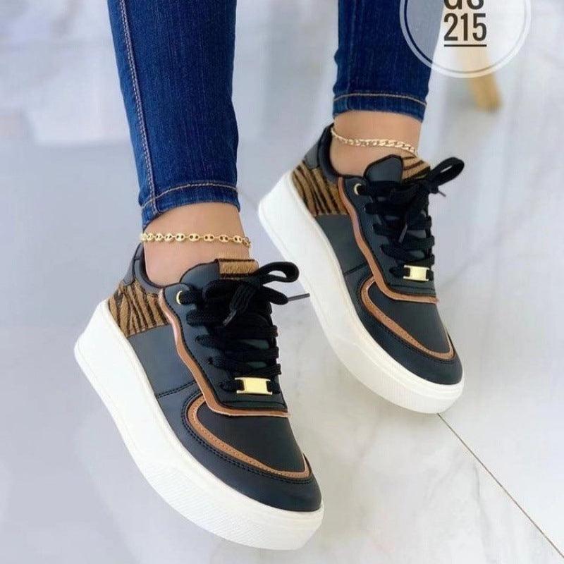 Lace-up Comfortable Sports Casual Women's Sneakers - WOMONA.COM
