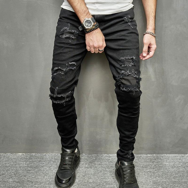 Men's Stretch Skinny Jeans Casual Light Color - WOMONA.COM