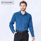 Commute Minimalist Business Professional Non-ironing Stretch Shirt Long Sleeve Men's High Sense