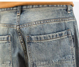 American Casual – Schlammgefärbte Jeans in Gelb