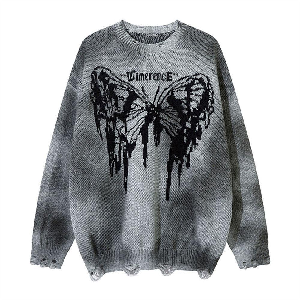 Casual Loose Butterfly Dirty Sweater - WOMONA.COM