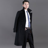 Men's Long Windbreaker Autumn And Winter - WOMONA.COM