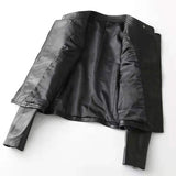 Sheepskin Small Motorcycle Jacket - WOMONA.COM